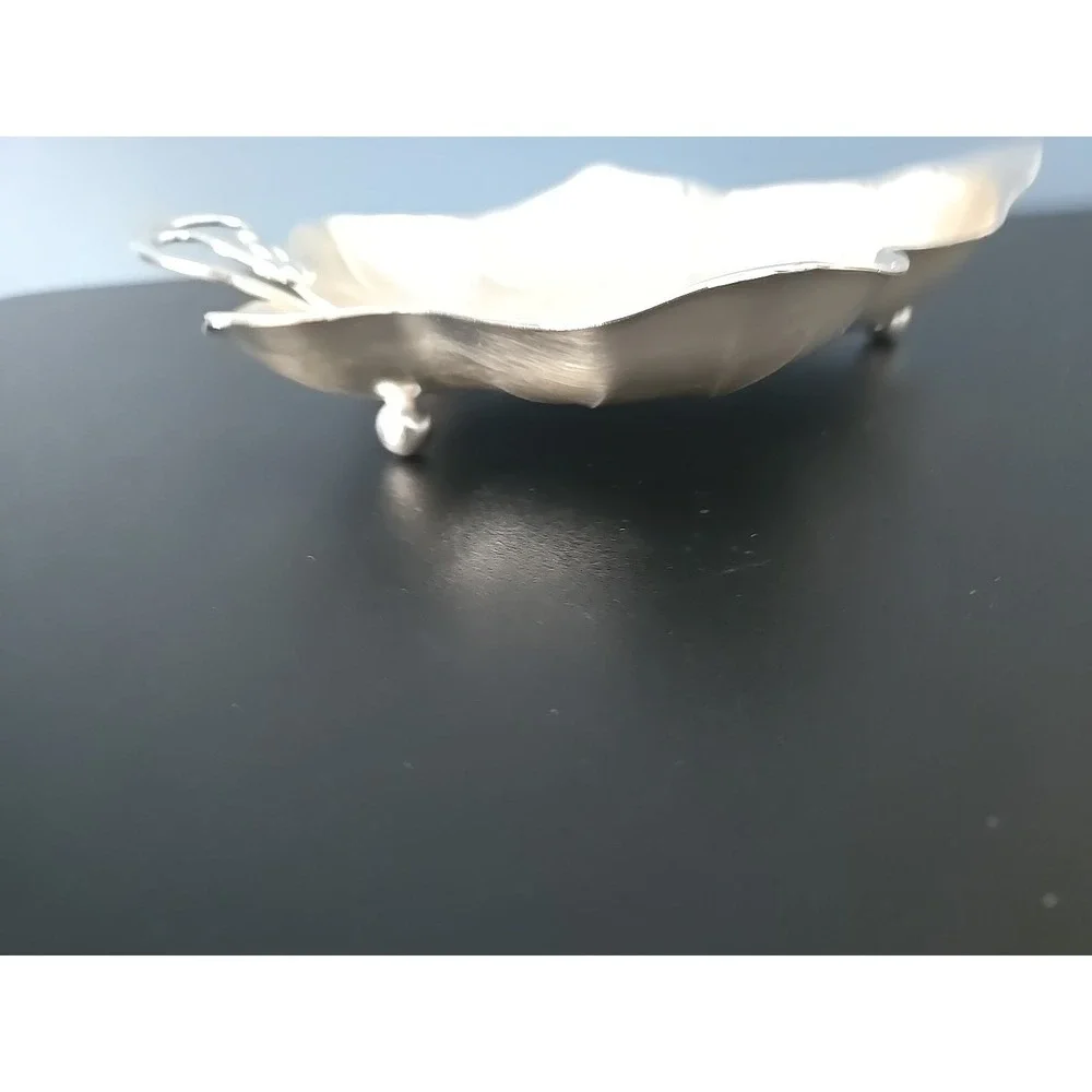 WMF IKORA BOWL‎ 6500 Grape Leaf Candy Dish silver Plated Germany Art Nouveau